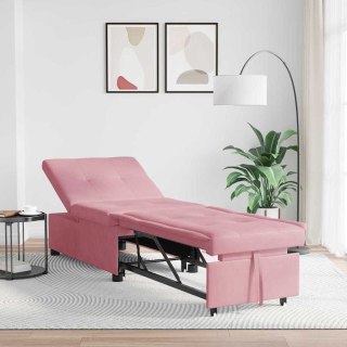VidaXL Sofa Bed Różowy 194 x 67 x 82 cm Aksamit