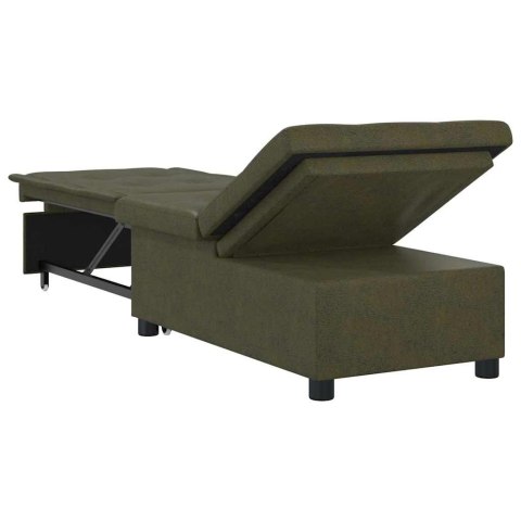 VidaXL Sofa Bed Ciemnoszary 194 x 67 x 82 cm Tkanina Huahua