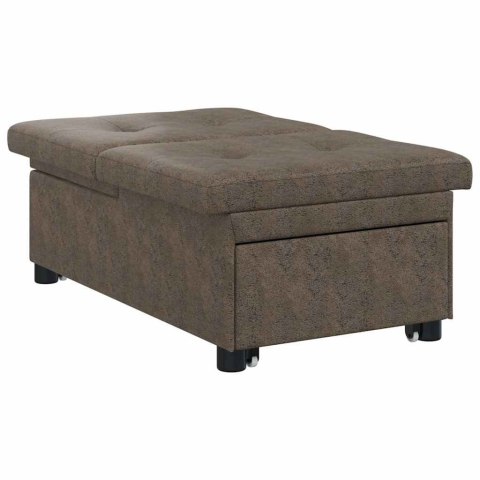 VidaXL Sofa Bed Zielony wojskowy 194 x 67 x 82 cm Tkanina Huahua