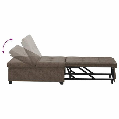 VidaXL Sofa Bed Zielony wojskowy 194 x 67 x 82 cm Tkanina Huahua