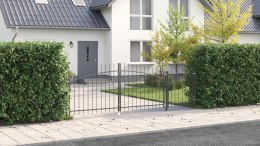 Brama ogrodowa Czarny 100 x 400 cm Lumarko!