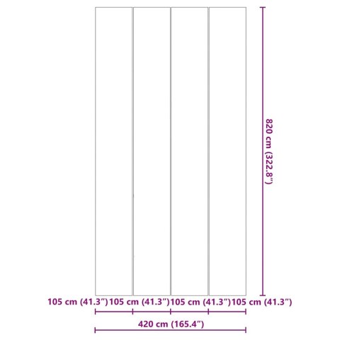 Mata pod basen Czarny 820 x 420 cm Włóknina Lumarko!
