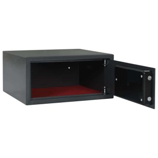 Ciemnoszary sejf elektroniczny 42x37x20 cm ze stali Lumarko!