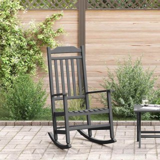 Czarny Fotel Bujany ogrodowy 65x84x114 cm HDPE Lumarko!