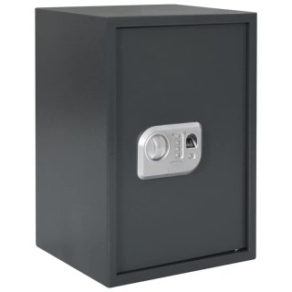 Elektroniczny sejf cyfrowy z zamkiem odcisków palców 31x35x50 cm Stal Lumarko!