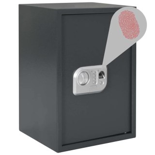 Elektroniczny sejf cyfrowy z zamkiem odcisków palców 31x35x50 cm Stal Lumarko!