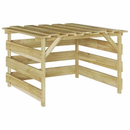 Garaż dla kosiarki automatycznej Brązowy 84 x 80 x 56 cm Lumarko!