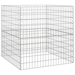 Kompostownik ogrodowy 100x100x100 cm z galwanizowanej stali, kwadratowy Lumarko!