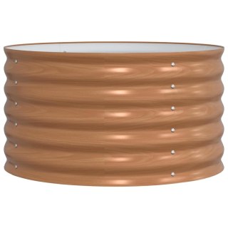 VidaXL Podniesiony grządka Brązowy 80 x 80 x 44 cm Stal
