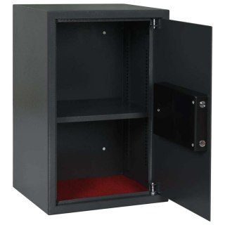 Sejf elektroniczny z półką Ciemnoszary 40x35x60 cm Stal Lumarko!