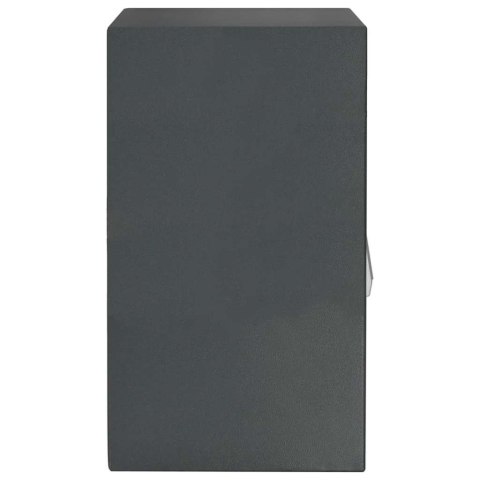 Sejf elektroniczny z półką Ciemnoszary 40x35x60 cm Stal Lumarko!