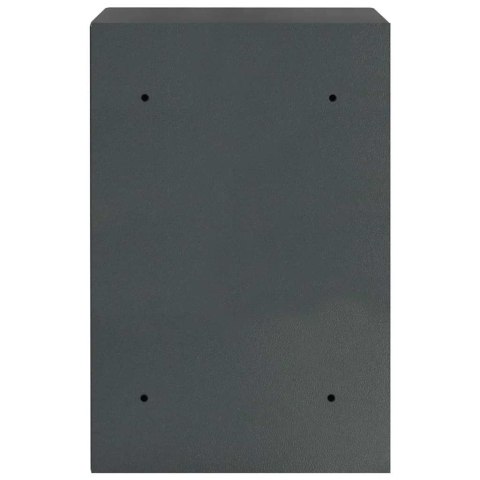 Sejf elektroniczny z półką Ciemnoszary 40x35x60 cm Stal Lumarko!