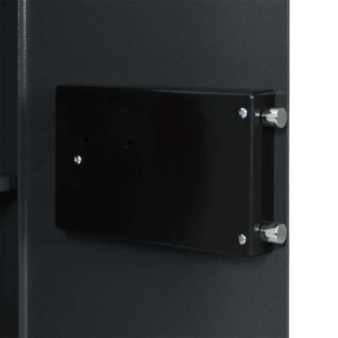 Sejf elektroniczny z półką Ciemnoszary 40x35x60 cm Stal Lumarko!
