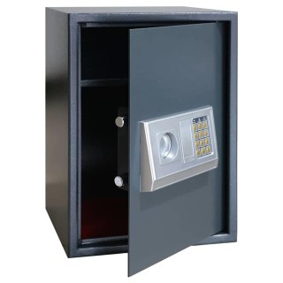 Sejf elektroniczny z półką Łupkowoszary 35x31x50 cm Stal Lumarko!