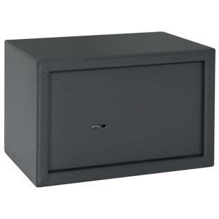 Sejf z zamkiem na klucz Ciemnoszary 20x31x20 cm Stal Lumarko!