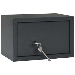 Sejf z zamkiem na klucz Ciemnoszary 20x31x20 cm Stal Lumarko!