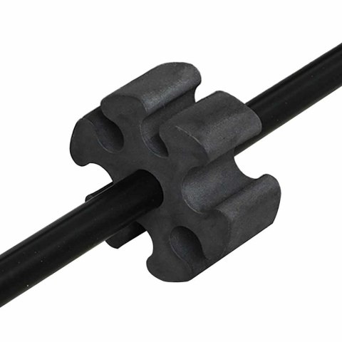 Siatka tenisowa czarno-czerwony 595 x 90.5 x 87 cm Poliester Lumarko!