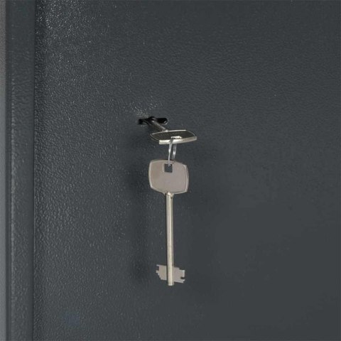 Skrzynka na sejf z zamkiem na klucz Ciemny szary 31x35x50 cm Stal Lumarko!
