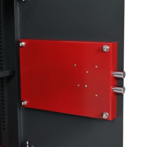 Skrzynka na sejf z zamkiem na klucz Ciemny szary 31x35x50 cm Stal Lumarko!