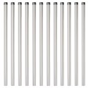 Słupki ogrodzeniowe 12 pcs Srebrny 110 cm Lumarko!