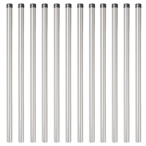 Słupki ogrodzeniowe 12 pcs Srebrny 120 cm Lumarko!