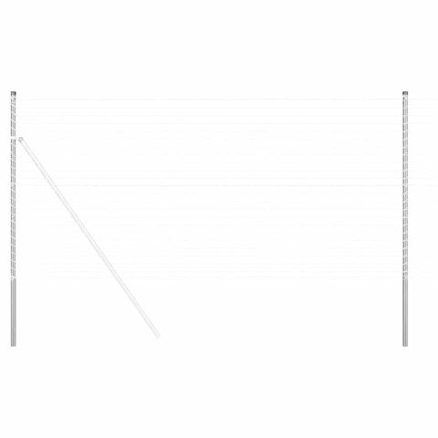 Słupki ogrodzeniowe 12 pcs Srebrny 160 cm Lumarko!