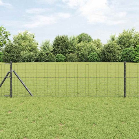 VidaXL Słupek ogrodzeniowy. 12 szt. Szary 100 cm