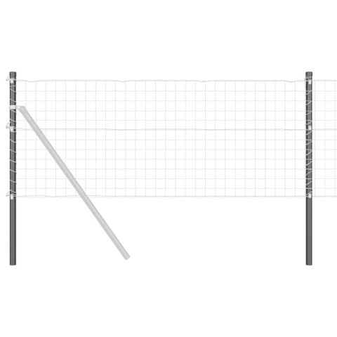 VidaXL Słupek ogrodzeniowy. 12 szt. Szary 100 cm