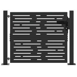 Brama ogrodowa, Bramka Ogrodowa 105x75 cm Corten Stal Kwadratowy Design Lumarko!