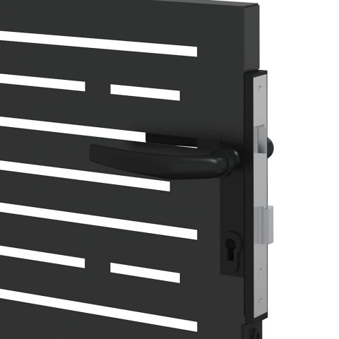 Brama ogrodowa, Bramka Ogrodowa 105x75 cm Corten Stal Kwadratowy Design Lumarko!