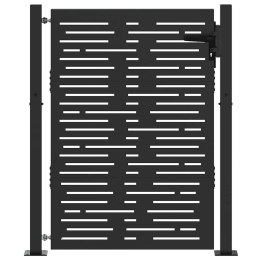 Brama ogrodowa, Bramka Ogrodowa 105x75 cm Corten Stal Kwadratowy Design Lumarko!