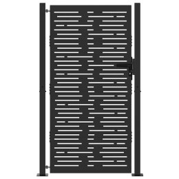 Brama ogrodowa, Bramka Ogrodowa 105x75 cm Corten Stal Kwadratowy Design Lumarko!