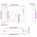 Brama ogrodowa, Bramka Ogrodowa 105x75 cm ze Stali Corten w Stylu Trawnikowym Lumarko!