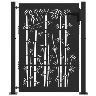VidaXL Brama ogrodowa 110 x 130 cm Stal malowana proszkowo Zamykane
