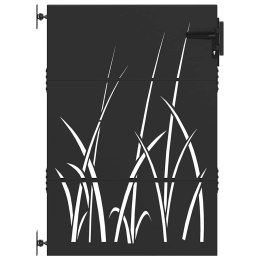 Brama ogrodowa, Bramka ogrodowa 85x150 cm ze stali Corten, design trawowy Lumarko!