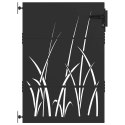 Brama ogrodowa, Bramka ogrodowa 85x150 cm ze stali Corten, design trawowy Lumarko!