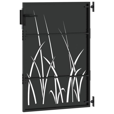 Brama ogrodowa, Bramka ogrodowa 85x150 cm ze stali Corten, design trawowy Lumarko!