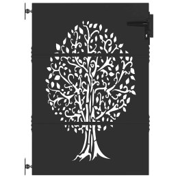 Brama ogrodowa, Bramka ogrodowa 85x75 cm z cortenu w designie drzewa Lumarko!