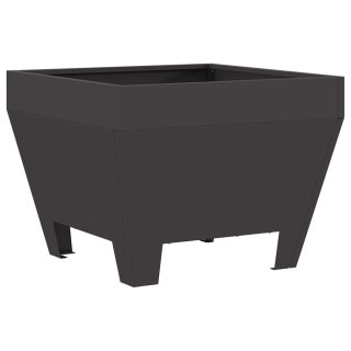 Ognisko Kwadratowe Czarne 50x50x30 cm Stal Lumarko!