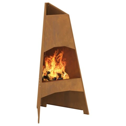 Piramida na ognisko 50x45x95 cm ze stali odpornej na warunki atmosferyczne Lumarko!