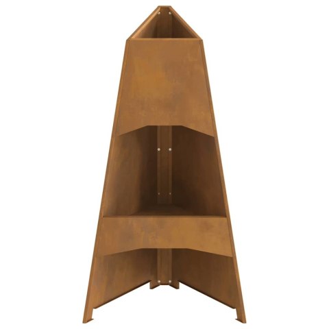 Piramida na ognisko 50x45x95 cm ze stali odpornej na warunki atmosferyczne Lumarko!