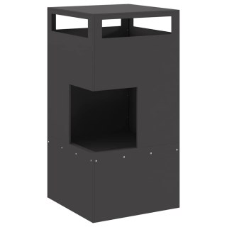 Kominek Ogniskowy Czarny 50x50x100 cm Stal Lumarko!
