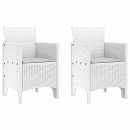 Krzesło Ogrodowe 2 pcs Biały 53 x 49 x 85 cm PP Lumarko!