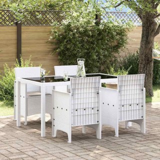 Krzesło Ogrodowe 4 pcs Biały 53 x 49 x 85 cm PP Lumarko!