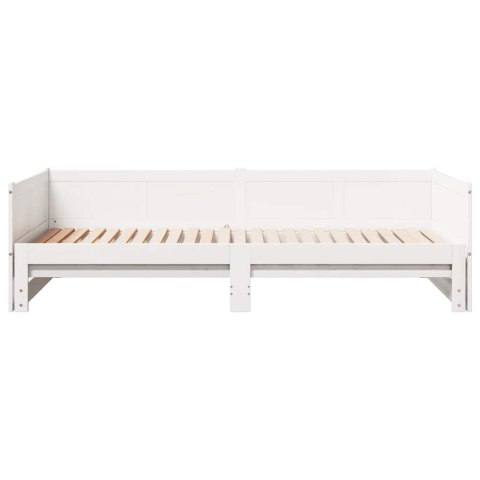 Łóżko dzienne białe 90x200 cm z litego drewna sosnowego Lumarko!