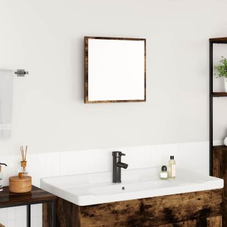 Lustro Łazienkowe LED Wędzone Dębowe 40x8.5x37 cm Drewno Inżynieryjne Lumarko!