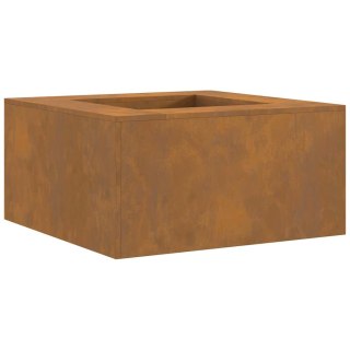 Ognisko Kwadratowe 80x80x40 cm Stal Oporna na Warunki Atmosferyczne Lumarko!