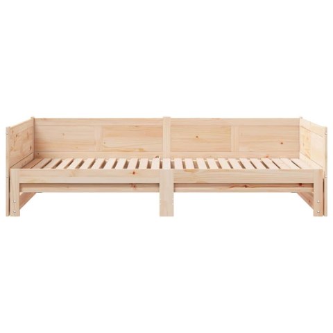 Rozkładane łóżko dzienne 90x200 cm z litego drewna sosnowego Lumarko!
