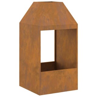 Kominek ogrodowy 50x50x100 cm - stal odporna na warunki atmosferyczne Lumarko!