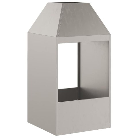 Kominek ogrodowy 50x50x100 cm - stal odporna na warunki atmosferyczne Lumarko!